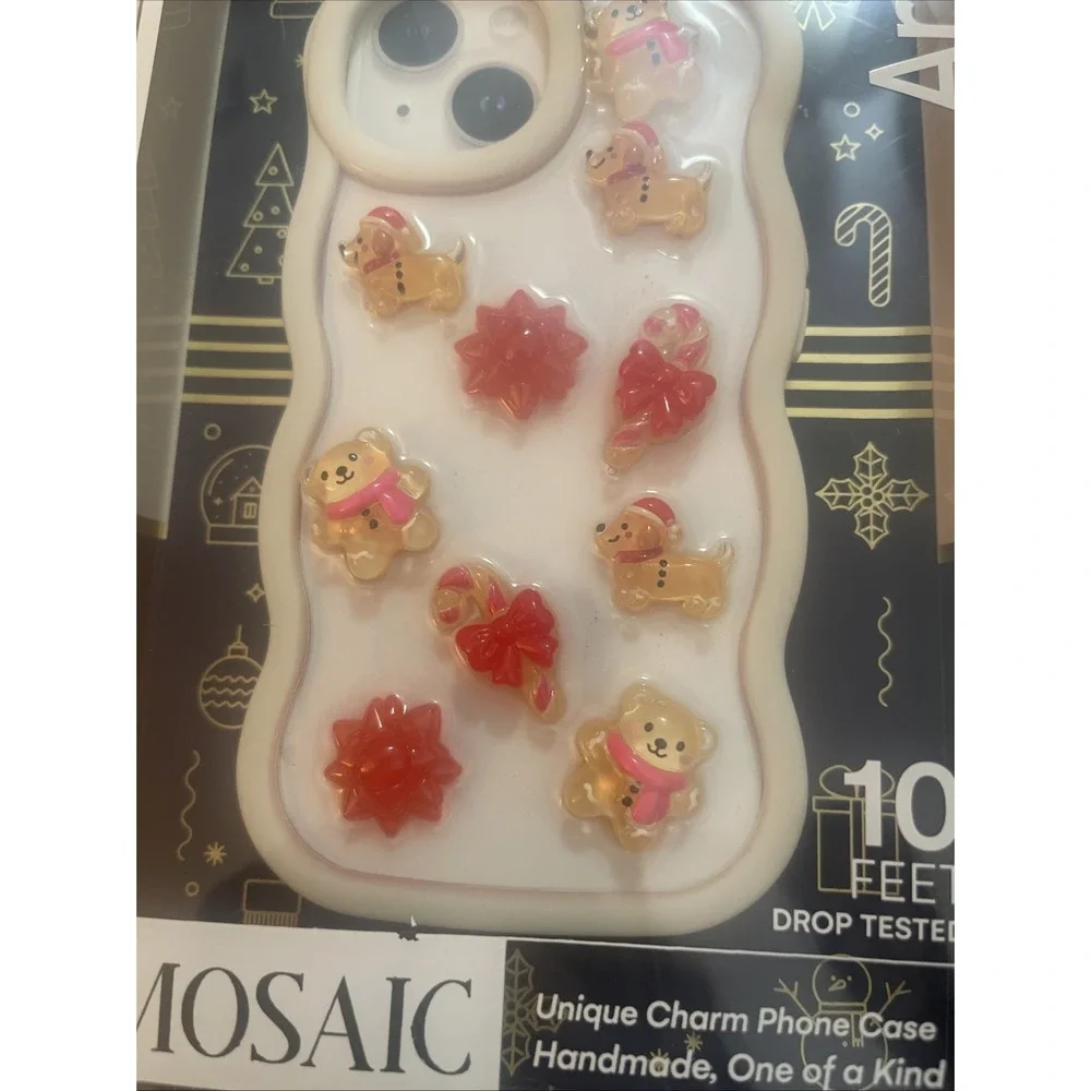 ARTIKL MOSAIC iPhone Case Fit iPhone 15/14/13‎ Christmas Resin Charms  DACHSHUND